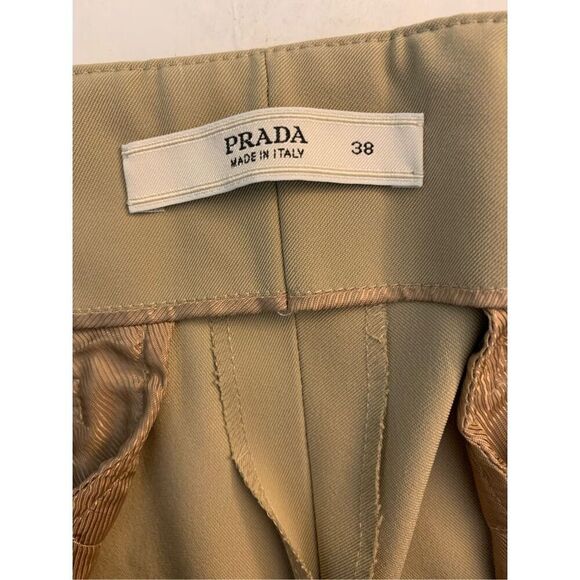 PRADA trousers khaki pants women's size 38 - Picture 3 of 5